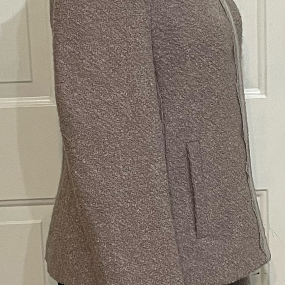 Banana Republic Lace Trim Mauve Wool Blend Blazer Jacket Women's Sz 2 - Picture 5 of 13